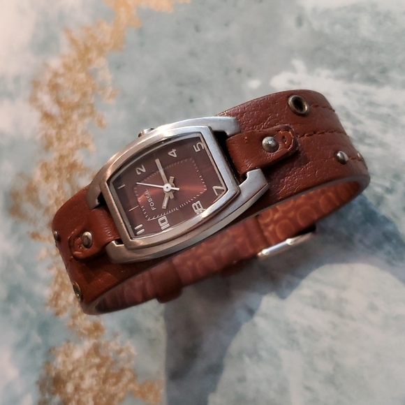 Fossil Watch Jr 9753 Genuine Leather 